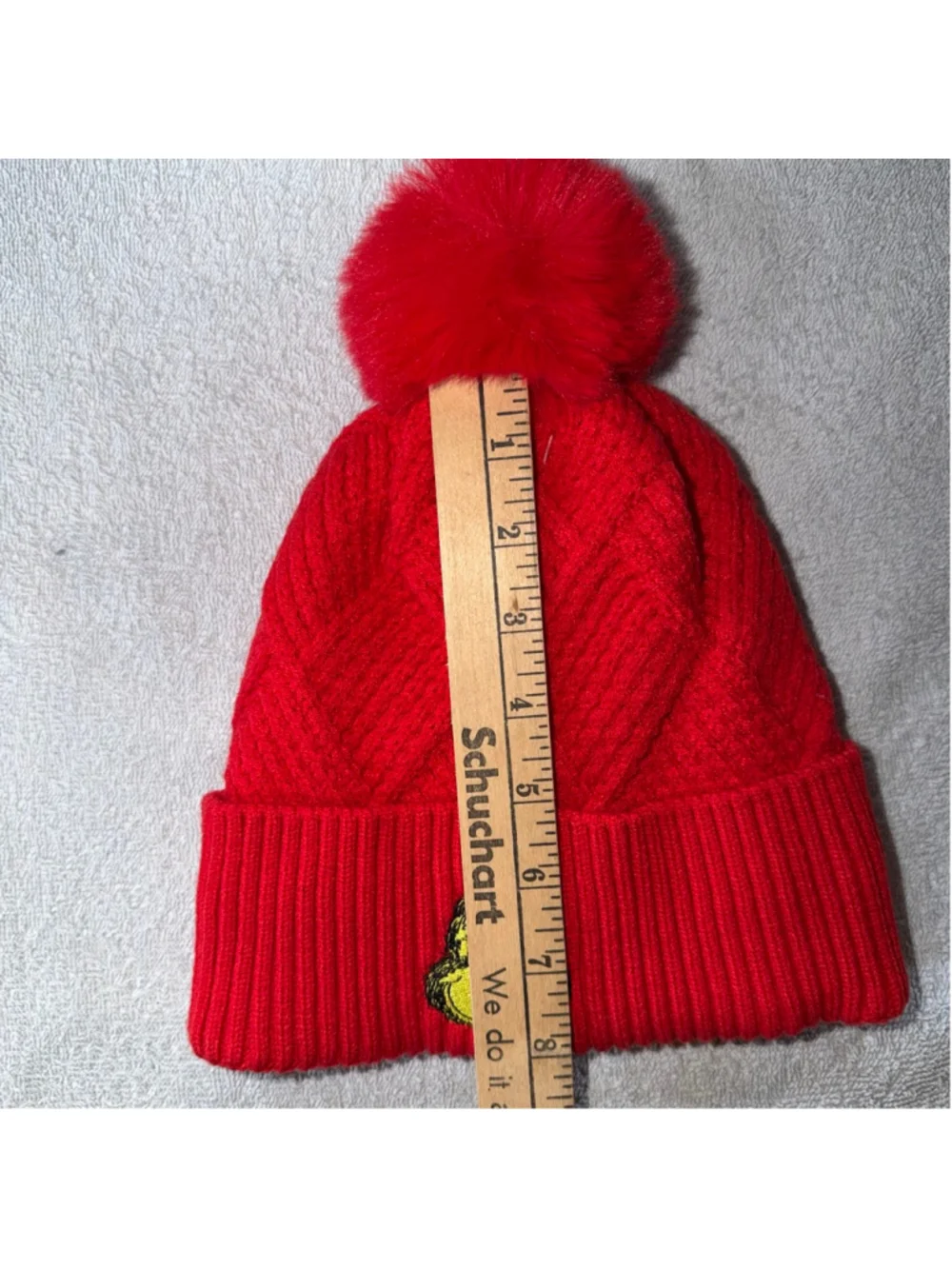 NIB Unisex Dr Seuss The Grinch Pom Pom Hat & Gloves 2 Pc Gift Set With Gift Box